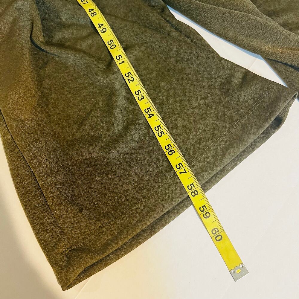 Haute Monde Short Sleeve Wide Leg Jumpsuit Size M Medium NWT Green - Picture 5 of 6